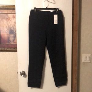 Slim leg ankle pants, navy blue, size 6